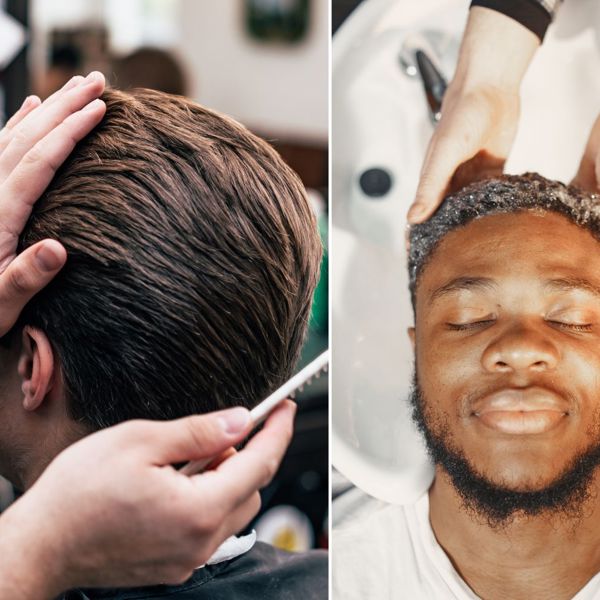 Herrenhaarschnitt waschen Stylen